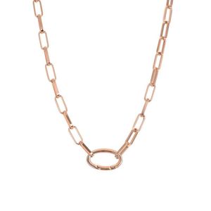 iXXXi Schakel Ketting Square Chain Rosé