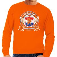 Oranje Holland drinking team sweater heren