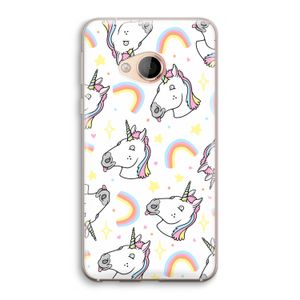 Rainbow Unicorn: HTC U Play Transparant Hoesje