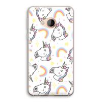 Rainbow Unicorn: HTC U Play Transparant Hoesje Rainbow Unicorn: HTC U Play Transparant Hoesje