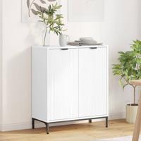 Dressoir Wit 69.5 x 33 x 82 cm Bewerkt hout