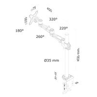 Neomounts by Newstar monitor bureausteun - thumbnail