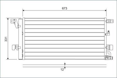Condensor, airconditioning 822596