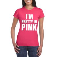 I am pretty in pink shirt roze dames - thumbnail