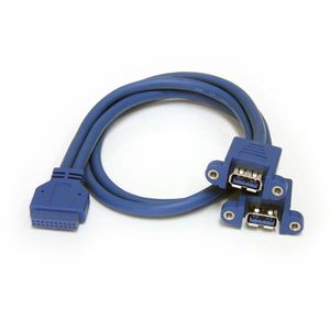 StarTech.com 2-poort Inbouwpaneel USB 3.0 Kabel USB A naar Moederbord Aansluitkabel F/F