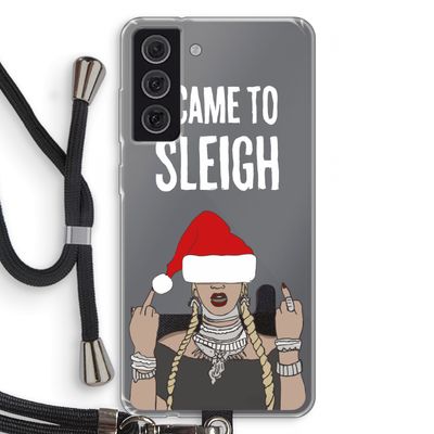 Came To Sleigh: Samsung Galaxy S21 FE Transparant Hoesje met koord