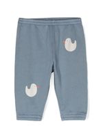 Bobo Choses pantalon de jogging en coton à imprimé graphique - Bleu