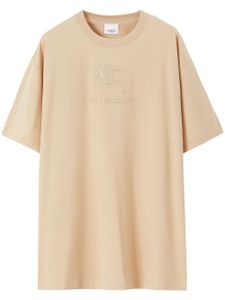 Burberry t-shirt en coton à motif Equestrian Knight - Tons neutres