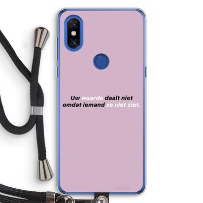 uw waarde daalt niet: Xiaomi Mi Mix 3 Transparant Hoesje met koord