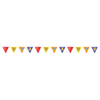 Haza Witbaard Papieren vlaggenlijn sinterklaas, 6mtr.