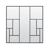 Light & Living Spiegel Refar 120 x 120cm - Zwart - Vierkant - thumbnail
