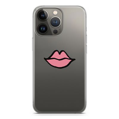Kusje: iPhone 13 Pro Transparant Hoesje