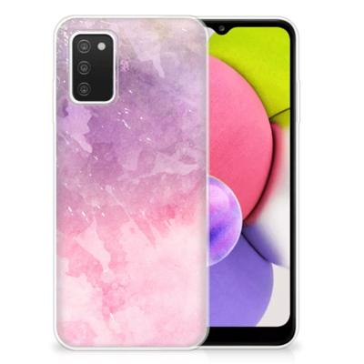 Smartphone hoesje Samsung Galaxy A03S Pink Purple Paint