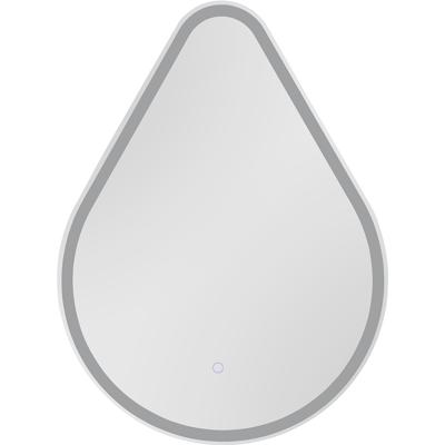 LED Badkamerspiegel - Trion Derik - Figuurvorm - IP44 - 20W - Zwart - Metaal