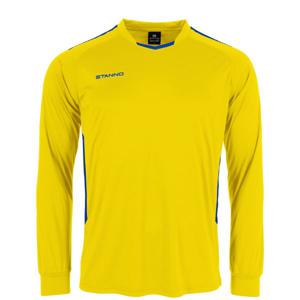 Stanno 411004 First Long Sleeve Shirt - Yellow-Royal - 2XL