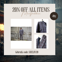 Maatpak Voor Heren | 3-delig Pak | Grijs/rood Windowpane | Michael Gray | Peaky Blinders | Peaky Blinders