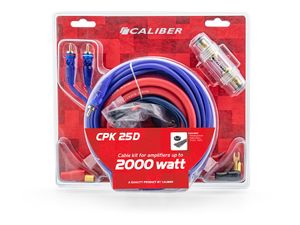 Audio Kabelset voor Auto Versterker - Kabel voor 2000 Watt Subwoofer - Set van 4 Kabels - 5 Meter (CPK25D)
