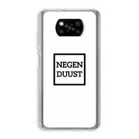 Negenduust vierkant: Xiaomi Poco X3 NFC Transparant Hoesje