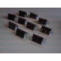 Bordje / tafelnummer set 41 tot 50 rvs