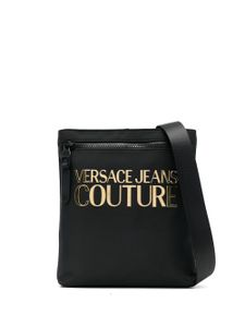 Versace Jeans Couture sacoche à plaque logo - Noir