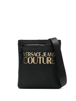 Versace Jeans Couture sacoche à plaque logo - Noir
