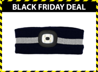 Benson Hoofdband met verlichting - SMD LED verlichting - One size - Zwart