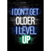 Poster - I DON'T GET OLDER I LEVEL UP