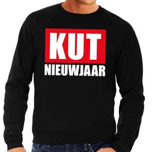 Foute oud en nieuw trui / sweater kut nieuwjaar zwart voor heren