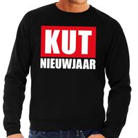 Foute oud en nieuw trui / sweater kut nieuwjaar zwart voor heren - thumbnail