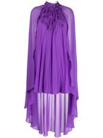 Sachin & Babi robe-cape Katia à design asymétrique - Violet