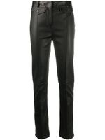 TOM FORD pantalon skinny en peau d'agneau - Marron
