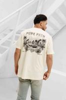 Pure Path Palm Drive T-Shirt Heren Beige - Maat XS - Kleur: Beige | Soccerfanshop