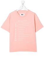 MM6 Maison Margiela Kids t-shirt à imprimé graphique - Rose - thumbnail