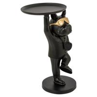 Bijzettafel Bullie (Zwart/goud)
