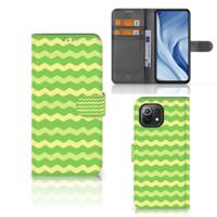 Xiaomi 11 Lite 5G NE | Mi 11 Lite | Telefoon Hoesje | Waves Green
