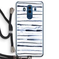 Ink Stripes: Huawei Mate 10 Pro Transparant Hoesje met koord