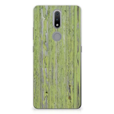 Nokia 2.4 | Bumper Hoesje | Green Wood