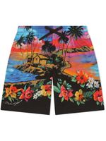 Dolce & Gabbana Kids short Sunset à fleurs - Multicolore