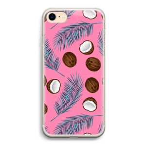 Kokosnoot roze: iPhone 7 Transparant Hoesje