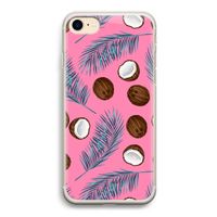 Kokosnoot roze: iPhone 7 Transparant Hoesje