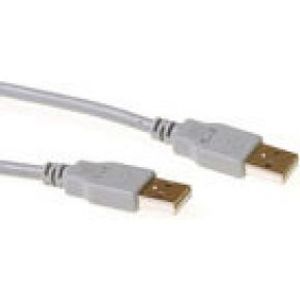 ACT USB 2.0 A male - USB A male ivoor 3,00 m