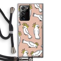 Papegaai: Samsung Galaxy Note 20 Ultra / Note 20 Ultra 5G Transparant Hoesje met koord
