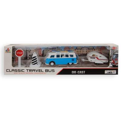 Jonotoys Travel bus met caravan speelset