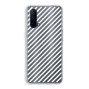 Strepen zwart-wit: OnePlus Nord CE 5G Transparant Hoesje