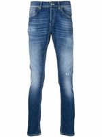 DONDUP jean à effet délavé - Bleu