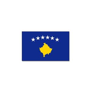 Vlag Kosovo - 90 x 150 cm - polyester - feestartikelen