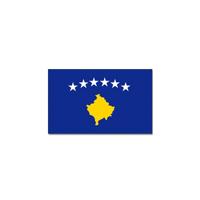 Vlag Kosovo - 90 x 150 cm - polyester - feestartikelen