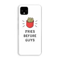 Fries before guys: Pixel 4 XL Transparant Hoesje