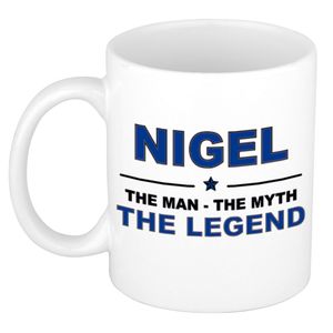 Nigel The man, The myth the legend cadeau koffie mok / thee beker 300 ml