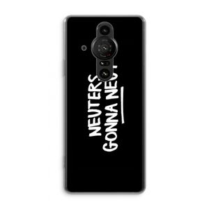 Neuters (zwart): Sony Xperia Pro-I Transparant Hoesje